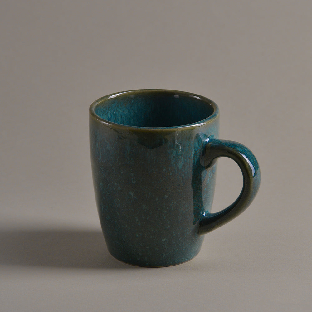 Tongera Teal Gradient Speckled Ceramic Dinnerware Set - Artisanal Glaze for Modern Dining