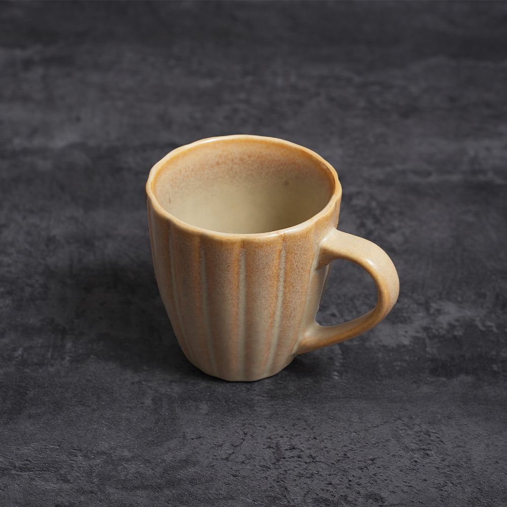 Tongera Brown Sunburst Pattern Ceramic Tableware Set - Artisanal Vibe for Cozy Family Meals